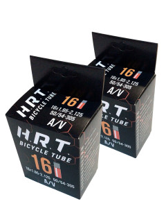 Комплект 2 шт. - Камера велосипедная H.R.T. 16x1,95-2,125, автониппель 35мм