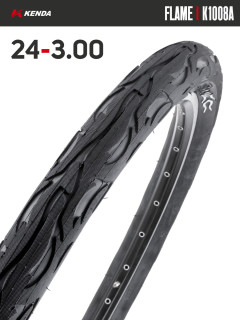Покрышка велосипедная KENDA FLAME K1008A 24x3,00 (68-507)