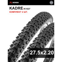 Комплект 2 шт. - Покрышка велосипедная KENDA KADRE K1027 27,5x2,20 (56-584), грязевой протектор Комплект 2 шт. - Покрышка велосипедная KENDA KADRE K1027 27,5x2,20 (56-584), грязевой протектор