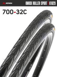 Комплект 2 шт. - Покрышка велосипедная KENDA KWICK ROLLER SPORT K1029 700x32С (32-622)