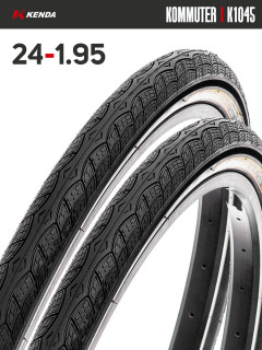Комплект 2 шт. - Покрышка велосипедная KENDA KOMMUTER K1045 24x1,95 (50-507)