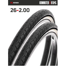 Комплект 2 шт. - Покрышка велосипедная KENDA KOMMUTER K1045 26x2,00 (50-559) Комплект 2 шт. - Покрышка велосипедная KENDA KOMMUTER K1045 26x2,00 (50-559)
