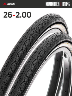 Комплект 2 шт. - Покрышка велосипедная KENDA KOMMUTER K1045 26x2,00 (50-559)