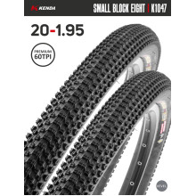 Комплект 2 шт. - Покрышка велосипедная KENDA SMALL BLOCK EIGHT K1047 20x1,95 (50-406), 60TPI Комплект 2 шт. - Покрышка велосипедная KENDA SMALL BLOCK EIGHT K1047 20x1,95 (50-406), 60TPI