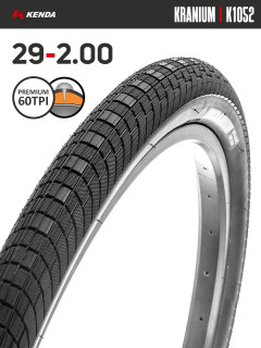 Покрышка велосипедная KENDA KRANIUM K1052 29x2,00 (52x622), 60TPI, антипрокольная, светоотражащая
