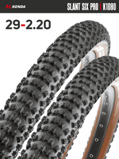 Комплект 2 шт. - Покрышка велосипедная KENDA SLANT SIX PRO K1080 29x2,20 (54-622)