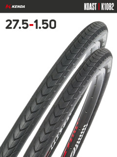 Комплект 2 шт. - Покрышка велосипедная KENDA KOAST K1082 27,5x1,50 (38-584)