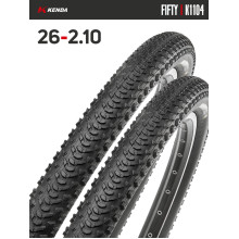 Комплект 2 шт. - Покрышка велосипедная KENDA FIFTY K1104A 26x2,10 (54-559) Комплект 2 шт. - Покрышка велосипедная KENDA FIFTY K1104A 26x2,10 (54-559)