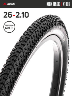 Покрышка велосипедная KENDA KICK BACK K1109 26x2,10 (54-559), 60TPI, DTC+L3RPRO
