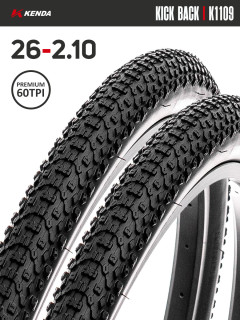 Комплект 2 шт. - Покрышка велосипедная KENDA KICK BACK K1109 26x2,10 (54-559), 60TPI, DTC+L3RPRO