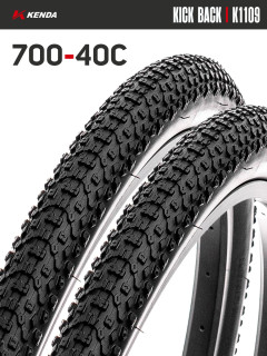 Комплект 2 шт. - Покрышка велосипедная KENDA KICK BACK K1109 700x40С (42-622)