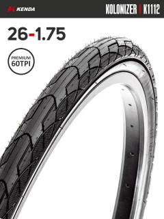 Покрышка велосипедная KENDA KOLONIZER K1112 26x1,75 (47-559), 60TPI, DTC (E+L3RPRO)