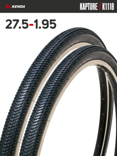 Комплект 2 шт. - Покрышка велосипедная KENDA KAPTURE K1118 27,5x1,95 (50-584)