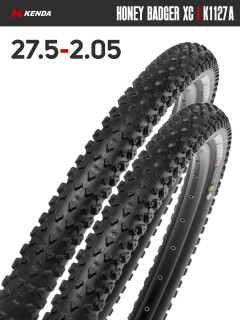 Комплект 2 шт. - Покрышка велосипедная KENDA HONEY BADGER XC K1127A 27,5x2,05 (52-584)