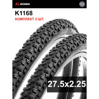 Комплект 2 шт. - Покрышка велосипедная KENDA K1168 27,5x2,25 (57-584), грязевой протектор Комплект 2 шт. - Покрышка велосипедная KENDA K1168 27,5x2,25 (57-584), грязевой протектор