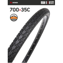 Покрышка велосипедная KENDA KHAN II K1172 700x35С (47-622), антипрокольная Покрышка велосипедная KENDA KHAN II K1172 700x35С (47-622), антипрокольная