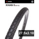 Покрышка велосипедная KENDA KHAN II K1172 27,5x2,10 (53-584), полуслик протектор
