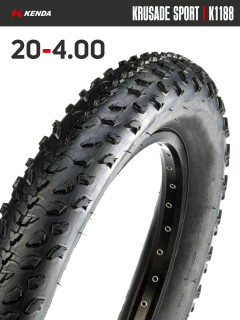 Покрышка велосипедная KENDA KRUSADE SPORT K1188 20x4,00 (98-406), 60TPI