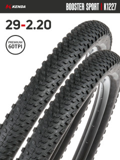 Комплект 2 шт. - Покрышка велосипедная KENDA BOOSTER SPORT K1227 29x2,20 (56-622), 60TPI