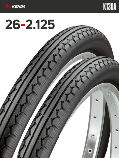 Комплект 2 шт. - Покрышка велосипедная KENDA K130A (57-559) 26x2,125