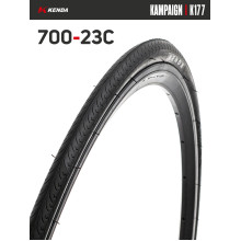 Покрышка велосипедная KENDA KAMPAIGN K177 700x23С (23-622)