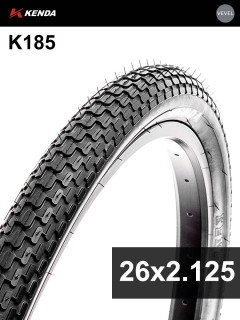 Покрышка велосипедная KENDA K185 26x2,125 (57-559), городской протектор