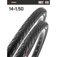 Комплект 2 шт. - Покрышка велосипедная KENDA KWEST K193 14x1,50 (40-254) Комплект 2 шт. - Покрышка велосипедная KENDA KWEST K193 14x1,50 (40-254)