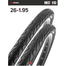Комплект 2 шт. - Покрышка велосипедная KENDA KWEST K193 26x1,95 (50-559) Комплект 2 шт. - Покрышка велосипедная KENDA KWEST K193 26x1,95 (50-559)