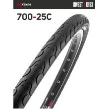 Покрышка велосипедная KENDA KWEST K193 700x25С (25-622) Покрышка велосипедная KENDA KWEST K193 700x25С (25-622)