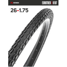 Покрышка велосипедная KENDA EUROTREK K197 26x1,75 (47-559) Покрышка велосипедная KENDA EUROTREK K197 26x1,75 (47-559)