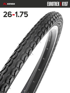 Покрышка велосипедная KENDA EUROTREK K197 26x1,75 (47-559)