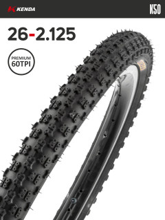 Покрышка велосипедная KENDA K50 26x2,125 (57-559), 60TPI