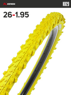 Покрышка велосипедная KENDA K829 26x1,95 (50-559), желтая