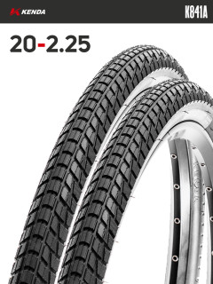 Комплект 2 шт. - Покрышка велосипедная KENDA K841A 20x2,25 (58-406)