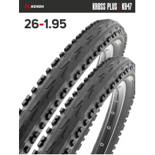 Комплект 2 шт. - Покрышка велосипедная KENDA KROSS PLUS K847 26x1,95 (50-559) Комплект 2 шт. - Покрышка велосипедная KENDA KROSS PLUS K847 26x1,95 (50-559)