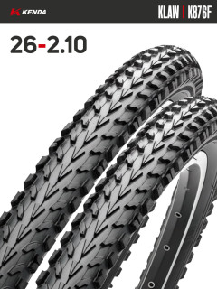 Комплект 2 шт. - Покрышка велосипедная KENDA KLAW K876F 26x2,10 (54-559)