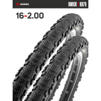 Комплект 2 шт. - Покрышка велосипедная KENDA KWICK K879 16x2,00 (50-305)