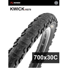 Покрышка велосипедная KENDA KWICK K879 700x30С (30-622), полуслик протектор Покрышка велосипедная KENDA KWICK K879 700x30С (30-622), полуслик протектор