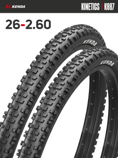 Комплект 2 шт. - Покрышка велосипедная KENDA KINETICS K887 26x2,60 (66-559)