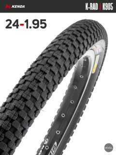 Покрышка велосипедная KENDA K-RAD K905 24x1,95 (50-507)