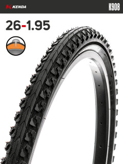 Покрышка велосипедная KENDA K908 26x1,95 (50-559), антипрокольная