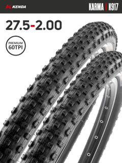 Комплект 2 шт. - Покрышка велосипедная KENDA KARMA K917 27,5x2,00 (50-584), 60TPI
