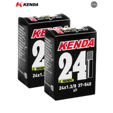 Комплект 2 шт. - Камера велосипедная KENDA 24x1 3/8, автониппель 35мм