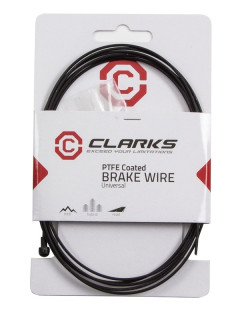 Тросик тормозной CLARKS PW6026 Road PRE-LUBE, с тефлоном, с черным покрытием PTFE, 1.5х2000мм