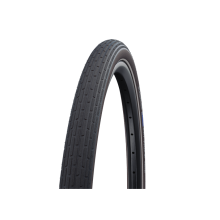Покрышка велосипедная SCHWALBE FAT FRANK 28x2,00 (50-622), 50EPI, городской протектор, антипрокол., светоотр., черно-корич.