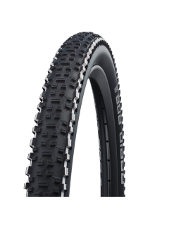 Покрышка велосипедная SCHWALBE RAPID ROB 26x2,25 (57-559), 50EPI, грязевой протектор, антипрокол., черная с белой полосой