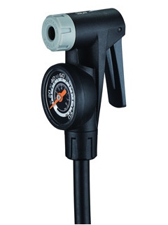 Головка двойная GIYO ECV-P ECONO CLEVER VALVE универсальная с манометром, для напольных насосов