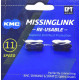 Замок цепи велосипеда 1/2"х11/128", 1скор. SRAM/SHIMANO/KMC/SUNRACE, 2шт, КМС