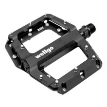 Педали велосипедные WELLGO B-321DU широкие, платформ., алюмин., для BMX/Downhill, ось Cr-Mo, смен.шипы Педали велосипедные WELLGO B-321DU широкие, платформ., алюмин., для BMX/Downhill, ось Cr-Mo, смен.шипы
