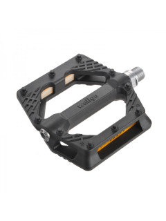 Педали нейлон BMX/Downhill Black B223N широкие ось Cr-Mo черные WELLGO